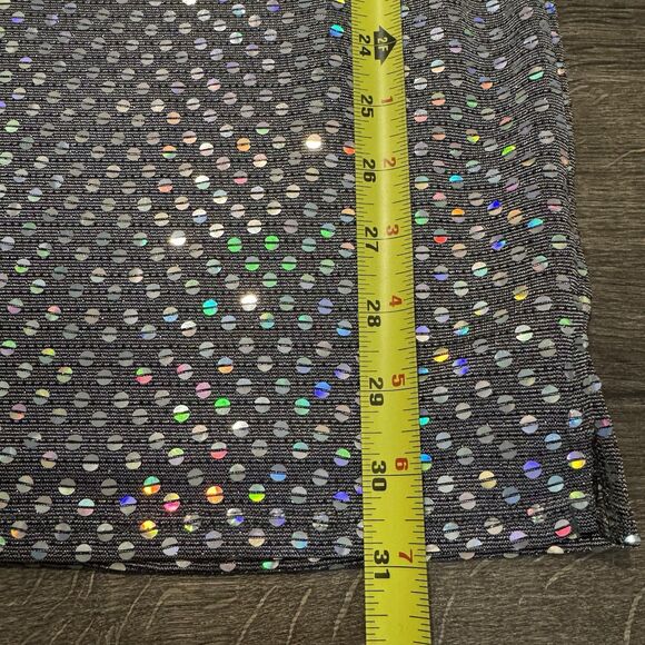 Thirty Thirty LA Mini Dress XS Sparkle Sequin Open Back Bell Sleeve Party Disco - Picture 7 of 9